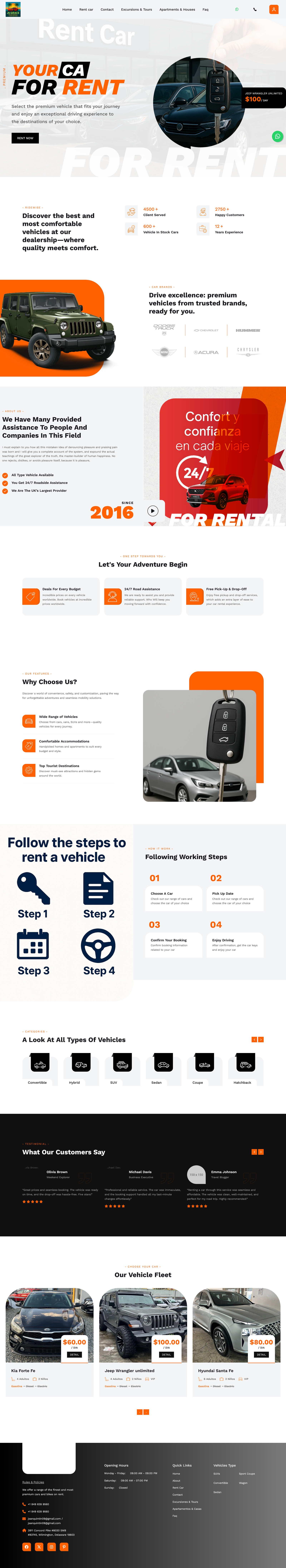 Sistema de renta de veh&iacute;culos y hospedaje